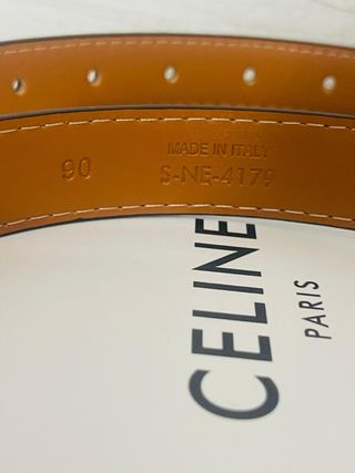Cintura Celine Donna 90cm Marrone Oro