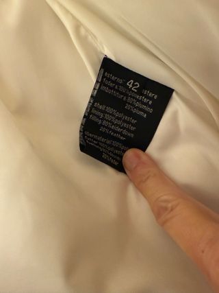 Piumino lungo Koan bianco