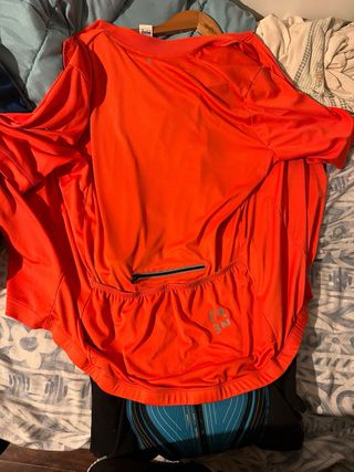 Traje Ciclismo Naranja y Negro