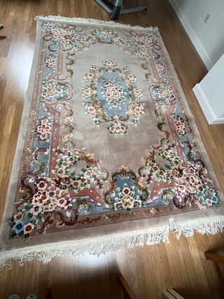 Tappeto di lana e seta come nuovo