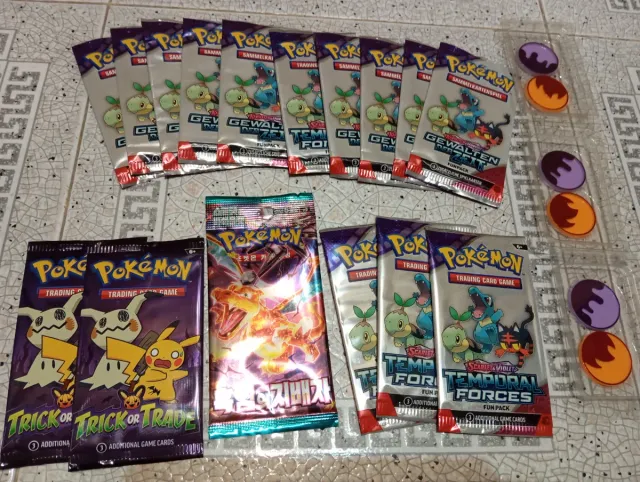 Lote 10 Sobres Pokémon sin abrir
