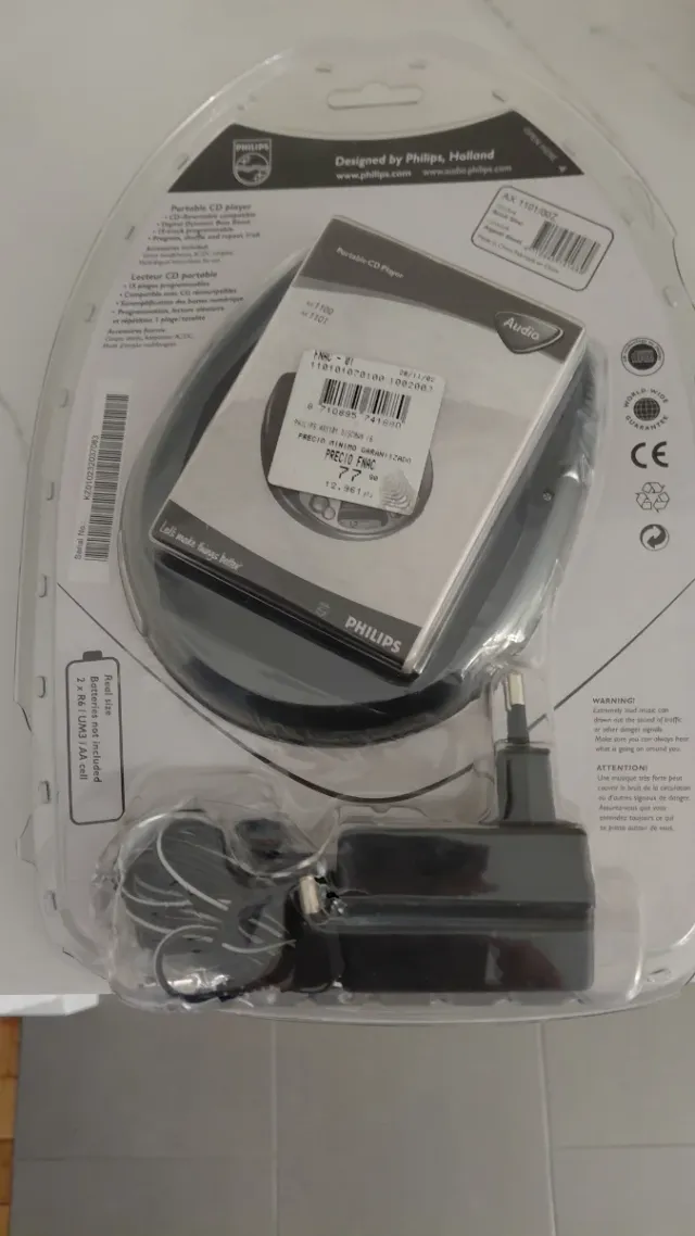 Philips AX 1101 Reproductor CD Portátil