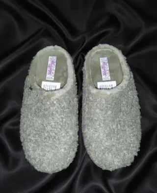 Pantuflas Mujer Talla 38 Verde Menta Hechas En ESP