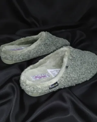 Pantuflas Mujer Talla 38 Verde Menta Hechas En ESP