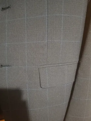 Traje Mango a Cuadros Azul Marino S/34/44