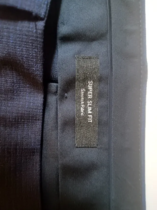 Traje Mango a Cuadros Azul Marino S/34/44