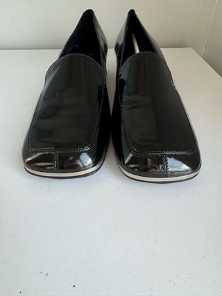 Mocassini Calvin Klein vernice neri donna