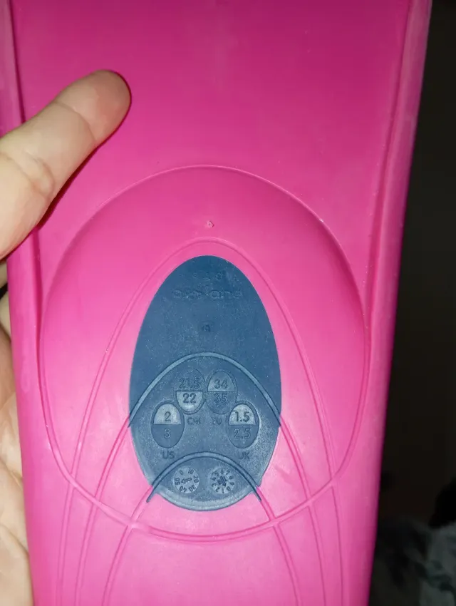 Aletas de natación rosas t.34-35