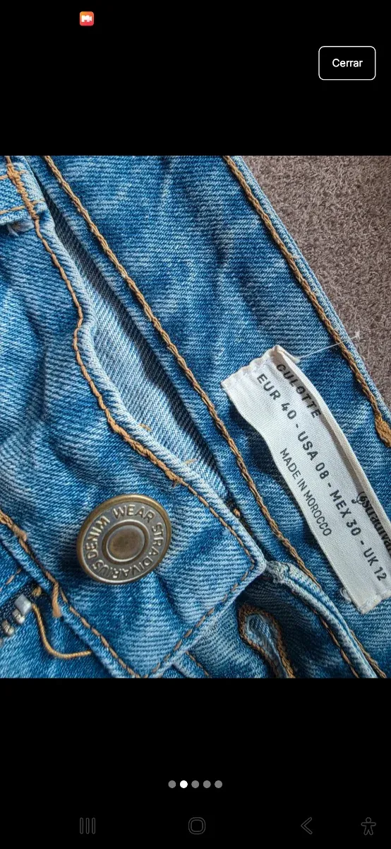 Pantalón culotte talla 40