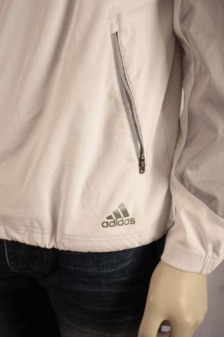 Chaqueta vintage Adidas gris y blanca Talla M