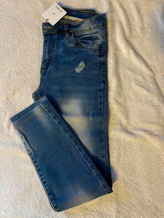 Jeans skinny donna blu