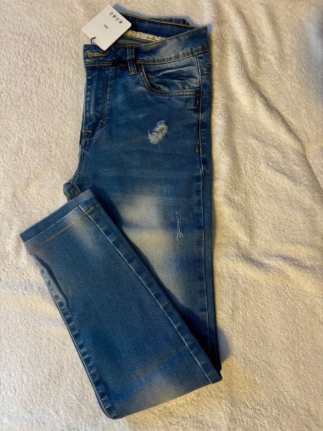 Jeans skinny donna blu