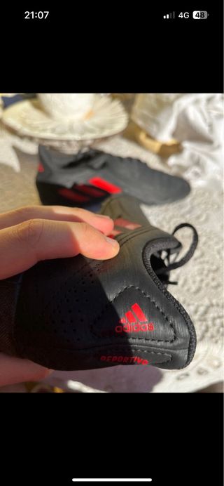 Adidas Deportivo Nero Rosso Taglia 42