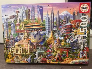 Puzzle Educa 1500 Piezas Monumentos Mundiales