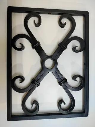 REJA HIERRO FORJADO PARA PUERTA