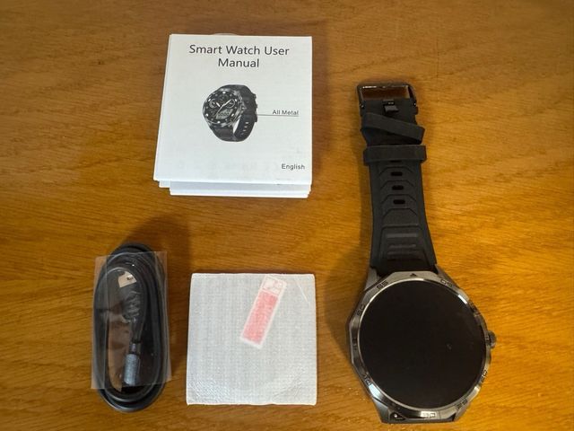 Smartwatch Sport Negro y Plateado