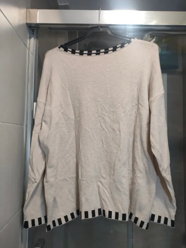 Jersey beige talla única