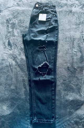 Jeans donna neri strappati