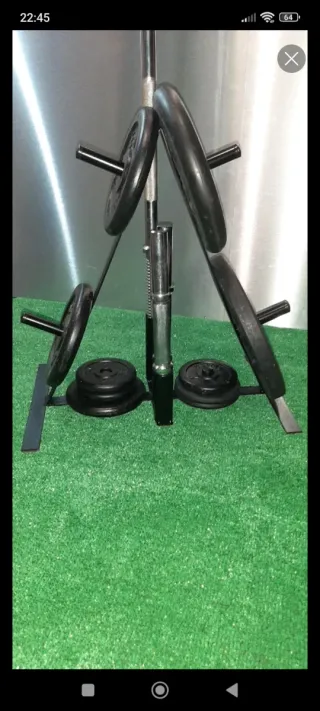 Rack de pesas para gimnasio