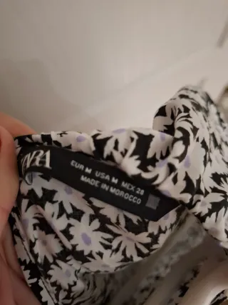 Vestido corto Zara estampado floral