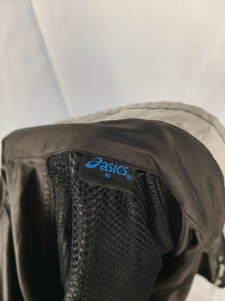 Chaqueta Asics Retro Negra y Azul Talla M