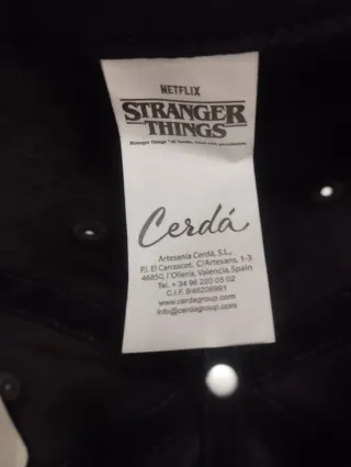 Gorra Stranger Things Netflix Original, talla 58