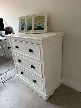 Comodino Maison du Monde in legno sbiancato