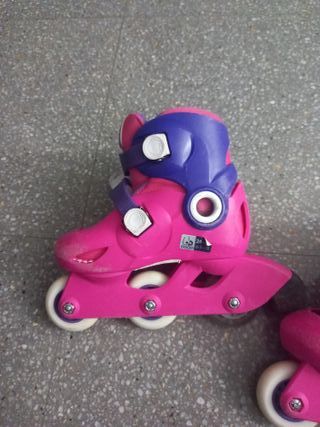 Patines rosas y morados talla 26-30