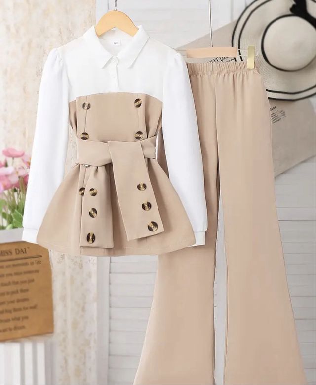 Conjunto niña pantalón y blusa