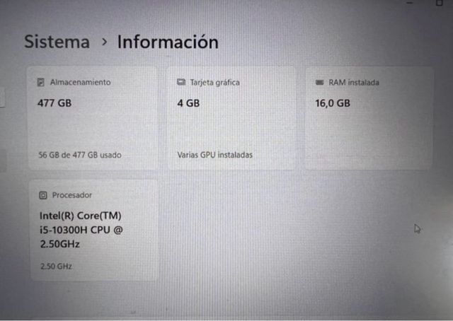 Acer Aspire 7 Portátil 500 gb