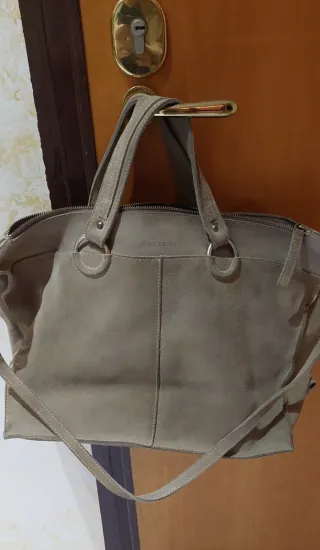 Borsa Orciani scamosciata grande tortora