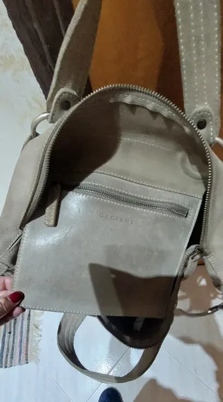 Borsa Orciani scamosciata grande tortora