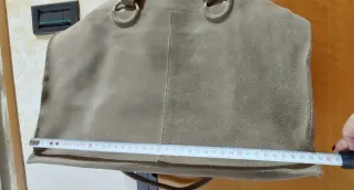 Borsa Orciani scamosciata grande tortora