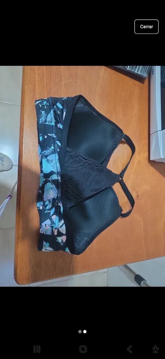 Sujetador deportivo L estampado