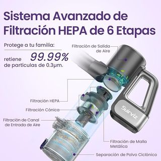 Aspiradora sin cable precintada