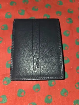 Cartera de cuero CHARRO negra