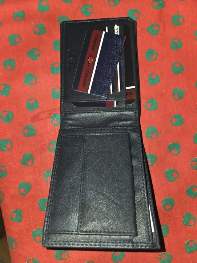 Cartera de cuero CHARRO negra