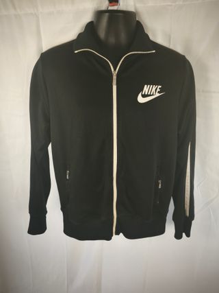 Chaqueta Retro Nike Negra y Blanca Talla M