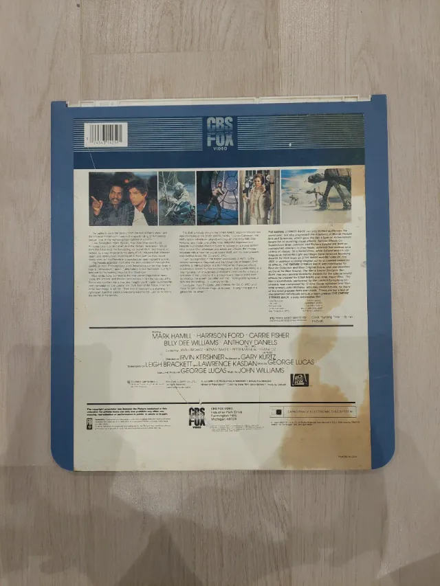 CED (NO LASERDISC) StarWars El Imperio Contraataca