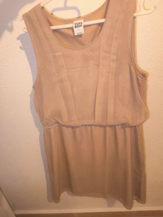 Vestido Vero Moda Beige Talla S