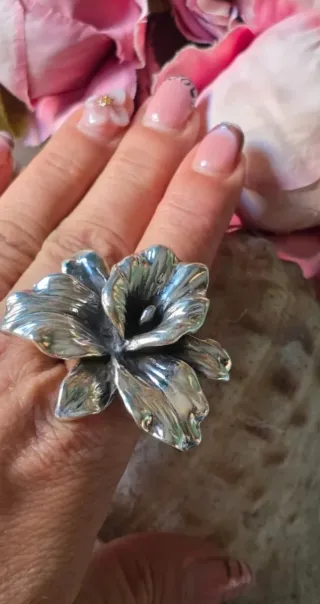 Anillo Plata Flor
