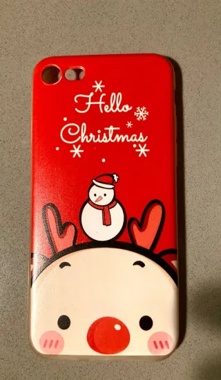 Cover iPhone SE / 8 Natale Renna Pupazzo