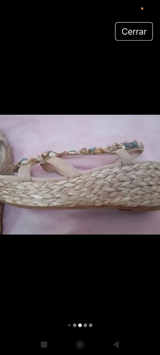 Zeppe Alma en Pena Beige e Dorate