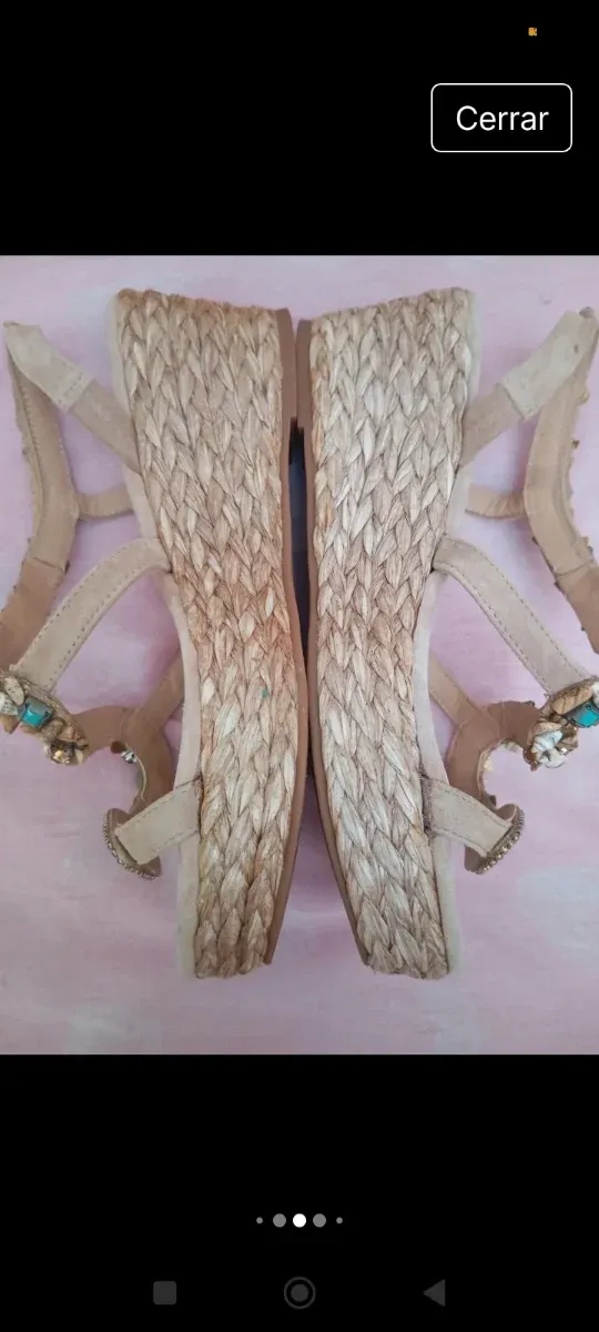 Zeppe Alma en Pena Beige e Dorate