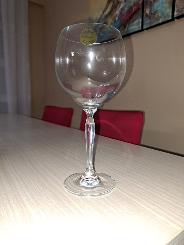 12 Copas de vino grande de cristal 460ml.