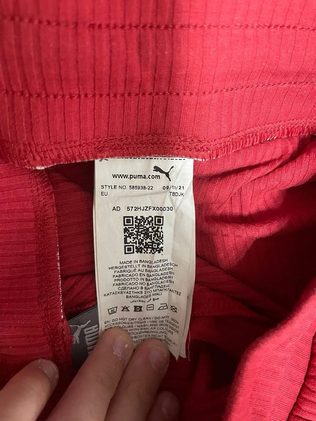 Pantaloni Puma Rossi Taglia XS