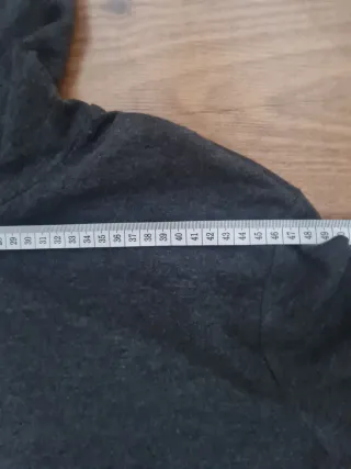 Vestido Túnica Zara Cuello Alto Gris Talla M