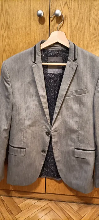 Americana Zara Hombre Gris
