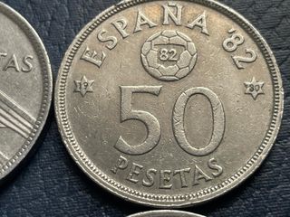 Lote 4 monedas 50 pesetas diferentes