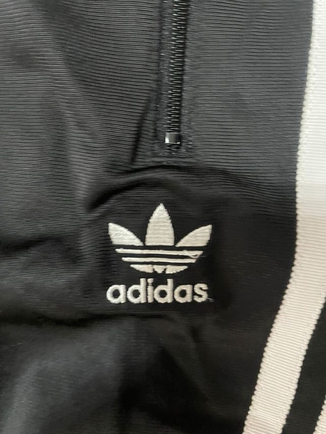 Pantaloni Adidas neri con zip